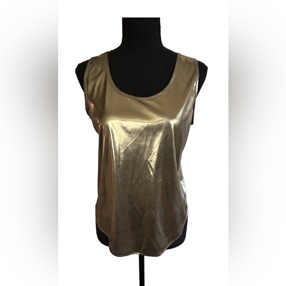 🌟VTG! BENTLEY! GOLD LAME TOP!!🌟 RARE!!!! ULTRA COOL VTG 70S-80S! DISCO!!⭐️ - Picture 2 of 16